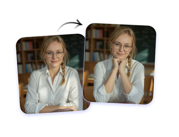 Pose AI example - Change Pose showcase